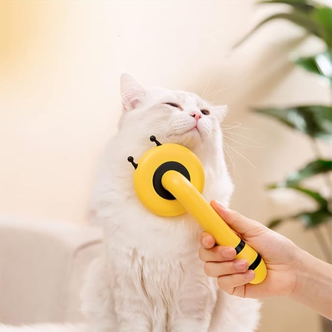 iZiv Pet Brush, Self Cleaning Hair Removal Brush for Cats and Dogs, Grooming Brushes for Long or Short Haired Pets, 184 HTPE Protection Points, One-Click Easy to Clean Brush