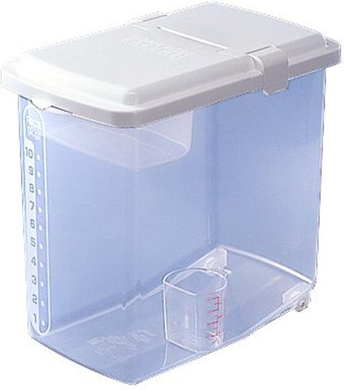 JapanBargain 1826, Lot of 6 Plastic Kome Bitsu Rice Storage Container Kitchen Pantry Storage Container 22 lbs, Made in Japan