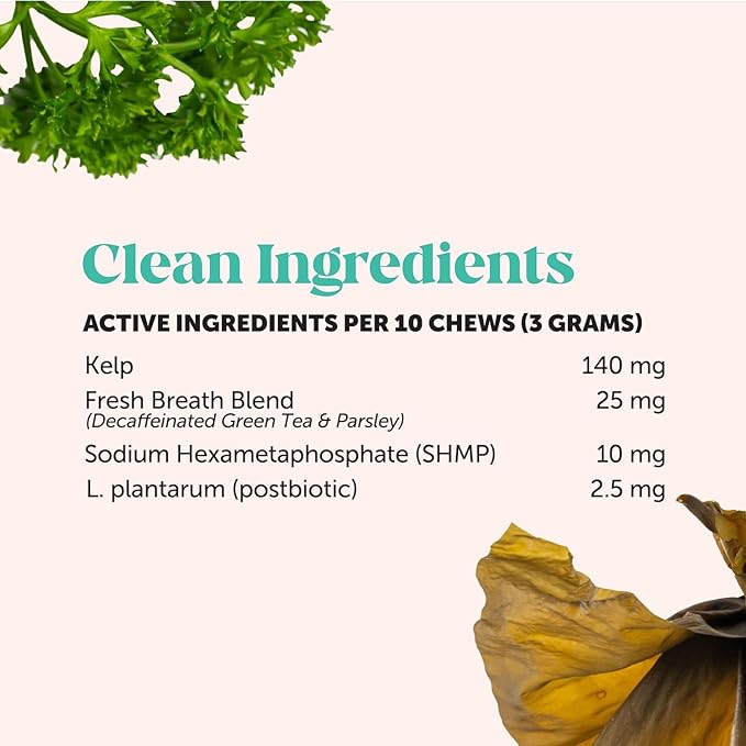 Fresh Dental Bites for Cats - Crunchy & Creamy Cat Dental Treats for Fresh Breath, Plaque + Tartar Control, Cleans Teeth + Gums, Daily Cat Oral Care (30 Day Supply)