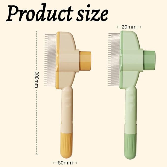 2 Pcs Brush for Cats, brush Cat Comb, Avatore brushs-Removes Fur & Relieves Pain, Upgrade Dog and Cat Hair Removal with Release Button, Multi-function Grooming Brushs for Short&Long Cats