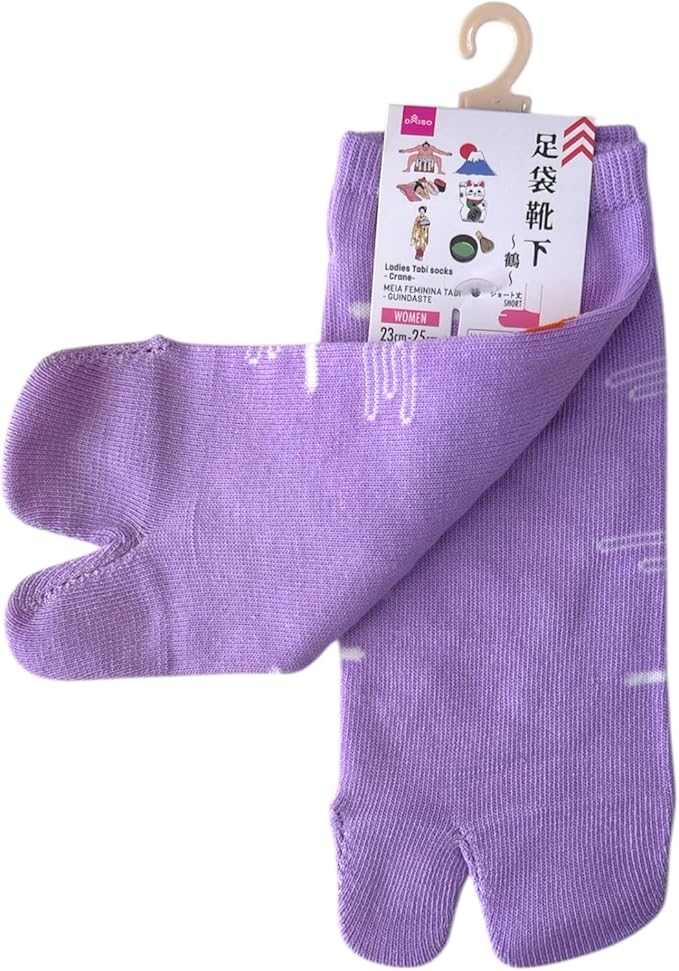 Japan Style Tabi Socks for Split Toe, Comfortable Tabi Toe Socks for Unisex Mt. Fuji, Lucky Cat, Sushi, Sumo, Ukiyoe, Hokusai