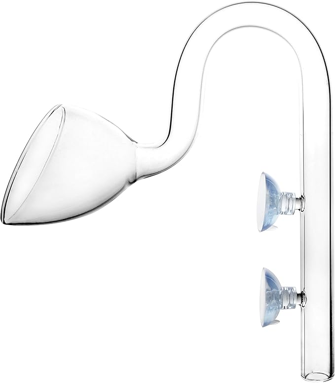 Glass Lily Pipe Outflow for Aquarium Planted Tank (20mm for 19/25mm (3/4" ID) tubing)