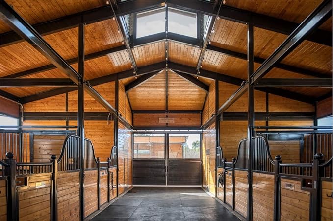 American Floor Mats - Horse/Stable Mats - Heavy Duty Stall Mats - Thick, Durable Rubber Flooring Solid Black 3/8" Thick - 4' x 25' Roll