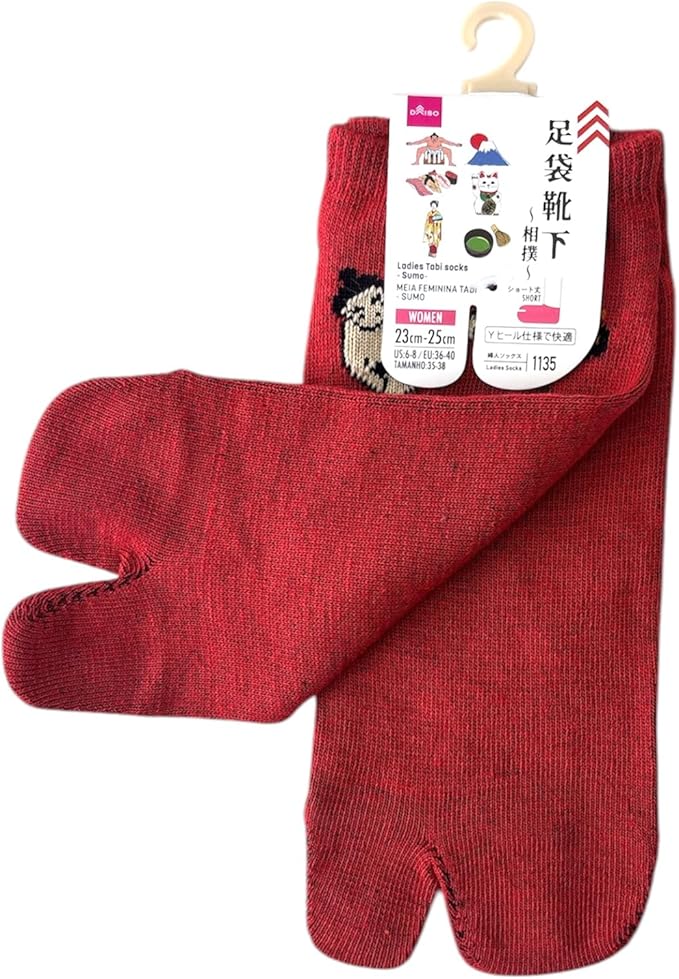 Japan Style Tabi Socks for Split Toe, Comfortable Tabi Toe Socks for Unisex Mt. Fuji, Lucky Cat, Sushi, Sumo, Ukiyoe, Hokusai