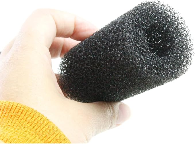 AQUANEAT 12-Pack Pre-Filter Sponge for Aquarium Shrimp Fry Fish Tank Filter 0.8 Inch Intake, Replacement Foam Cover