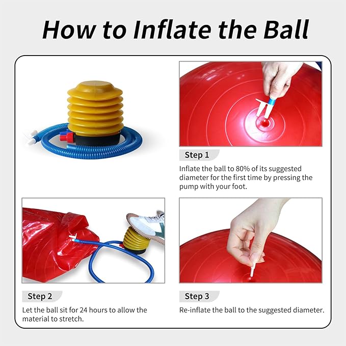 17-Inch Equine Ball for Play & Training - Anti-Burst, Mega Horse Soccer Ball for Goat, Donkey