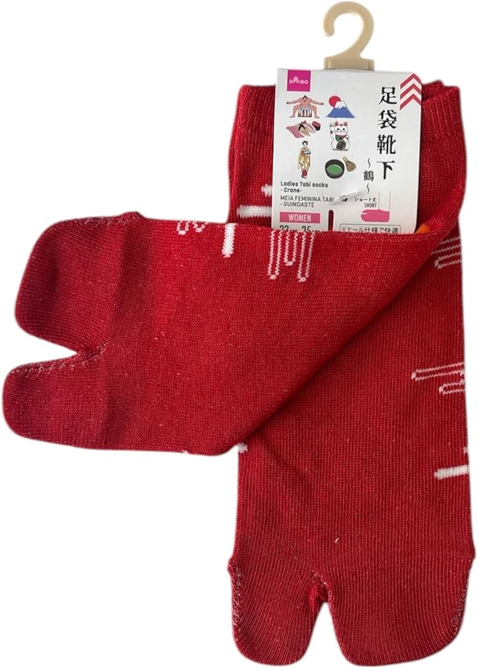 Japan Style Tabi Socks for Split Toe, Comfortable Tabi Toe Socks for Unisex Mt. Fuji, Lucky Cat, Sushi, Sumo, Ukiyoe, Hokusai