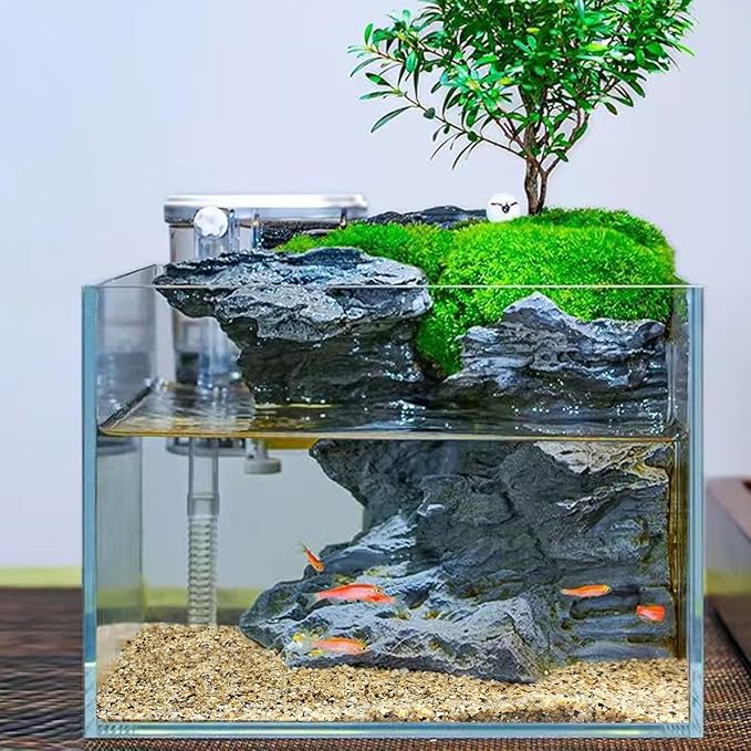 5lbs Aquarium Gravel, 1/16"(0.6-1.2mm) Natural River Rocks Succulent Cactus Pea Gravel for Plants, Fish Tank, Decorative Pebbles for Gardening, Flower Pots, Vase Fillers, Landscaping