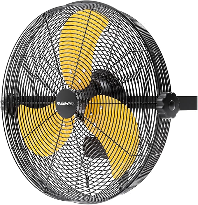 14 Inch Wall Fan Pro Series - Waterproof Motor High Velocity Wall Mount Fans for Commercial, Residential, Warehouse, Covered Patio, Shop, Garage, Barn 3 Speed 3000 CFM UL Safety Listed