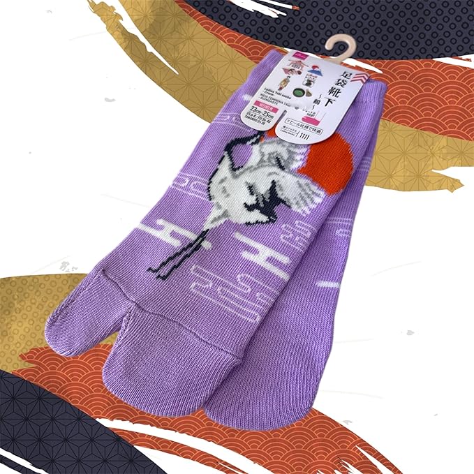 Japan Style Tabi Socks for Split Toe, Comfortable Tabi Toe Socks for Unisex Mt. Fuji, Lucky Cat, Sushi, Sumo, Ukiyoe, Hokusai