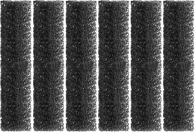 Aquarium U-V Filter Replacement Sponge, Fish Tank Filter Replacement Parts, Including 6 x Filter Sponge