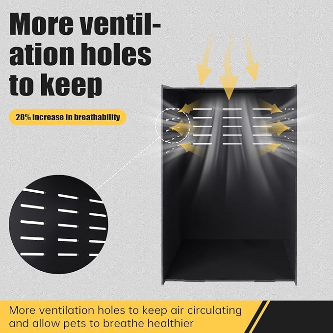 12x12x18 Reptile Enclosure – Acrylic Reptile Tank for Gecko, Snake, and Lizard – Compact PVC Terrarium for Small Pets