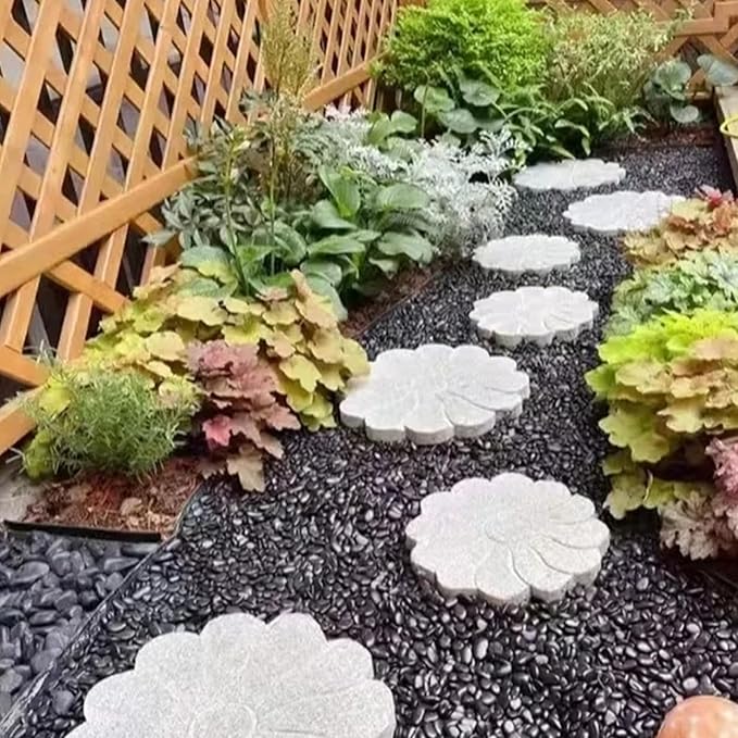 10 lbs Small Black Pebbles for Indoor Plants. 3/8 inch Decorative Black River Rocks for Succulent Potted Plant, Vase, Landscaping and Outdoor Garden Rocks