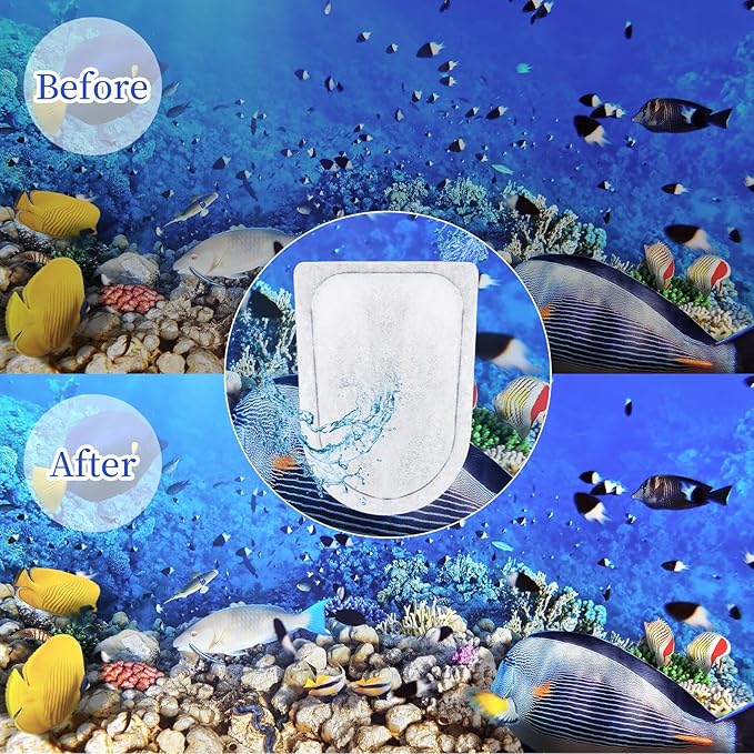 10 Pack EX Filter Cartridges Aquariums, Compatible with Whisper EX30/EX45/EX70 Filters,Large Carbon Filter Cartridges