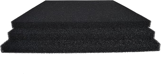 ALEGI Aquarium Sponge Filter Pad, Bio Filter Media Foam Sponges, Cut-to-Size Foam for Fish Tank (20"x20"x1" (50PPI))