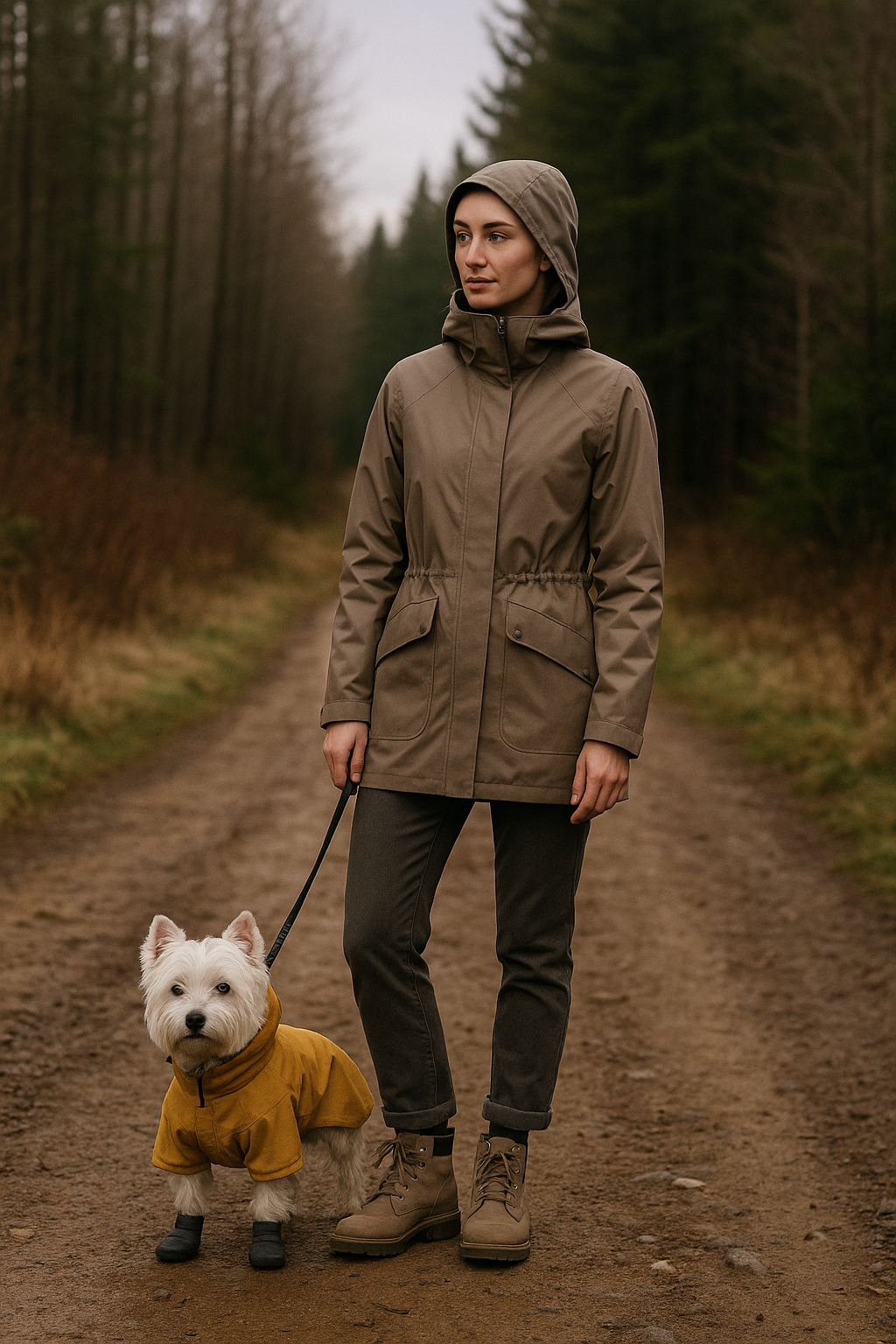 [Weather-Appropriate Fashion] Unstoppable in Rain/Snow! Styling 'Pet Couple Look' Raincoats &amp; Boots
