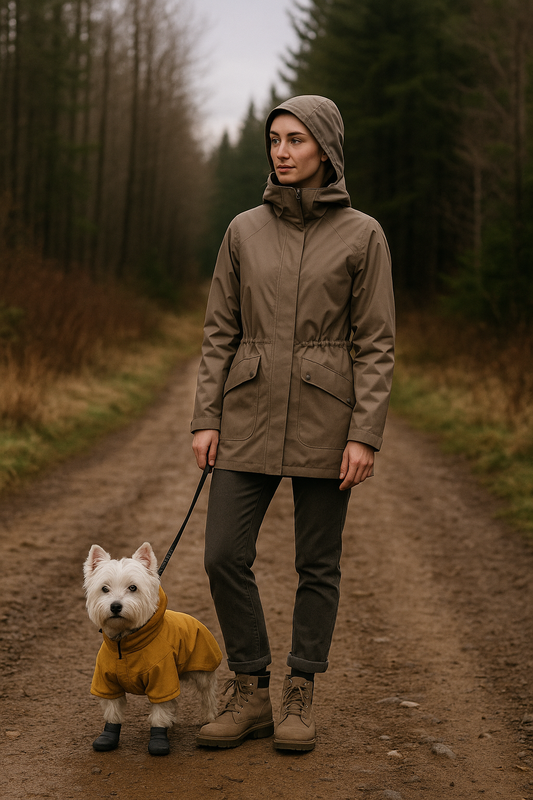 [Weather-Appropriate Fashion] Unstoppable in Rain/Snow! Styling 'Pet Couple Look' Raincoats &amp; Boots
