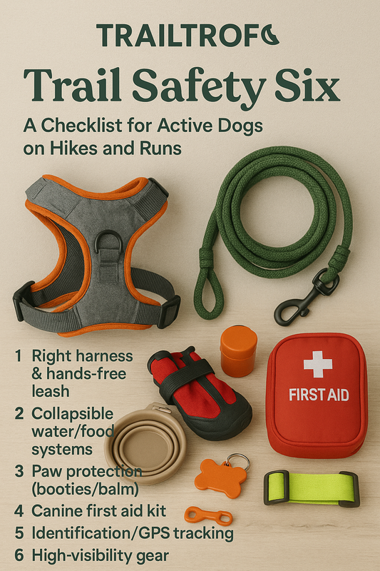The Trail Safety Six: Essential Gear for Your Dog’s Next Great Adventure