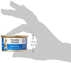 Amazon Brand - Wonder Bound Wet Cat Food, Pate, No Added Grain, (Salmon), 3 ounce (Pack of 24)