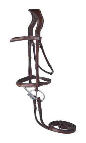 Dover Saddlery Ergonomic Hunter Bridle - Oakbark - Horse-F/S