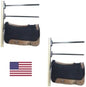 2-Pack Swing Out Blanket Bar: Wall Mounted Horse Blanket Rack & Saddle Pad Holder - Ideal Tack Room Organizer & Horse Stall Accessories