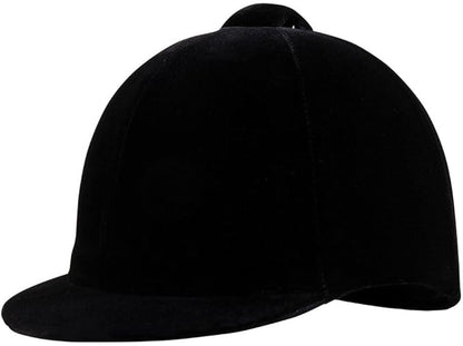 Dura-Tech Velvet Horse Riding Hunt Cap | Classic English Equestrian | Hunter Class Elegance | Use in Breed Show | Color Black