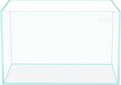 15 Gallon Rimless Aquarium, Ultra Clear Glass Low Iron Rectangular Fish Tank L19.6×W13×H13.8 Inches Thickness 6mm with EVA Foam Mat Included