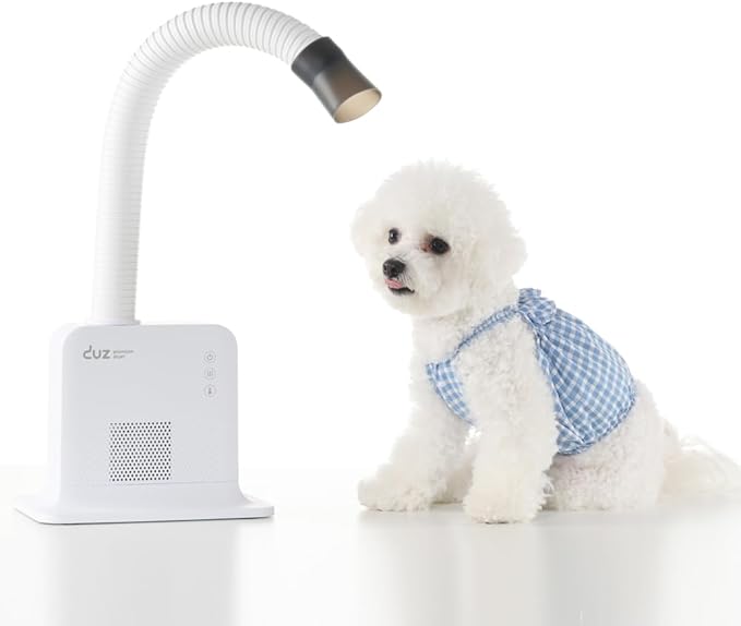 DUZ V2Pro Advanced & Energy-Efficient Pet Grooming Dryer: Powerful Airflow, Low Wattage, Hands-Free Operation, Quiet & Stress-Free Grooming Solution, Ideal for All Coats