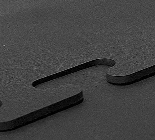 American Floor Mats - Heavy Duty, 2' x 2' Horse Stall Tiles for Horse Stables - 3/4" Thick, Durable Rubber Flooring - Solid Black 6' x 8' Set - (12 Tiles Total)