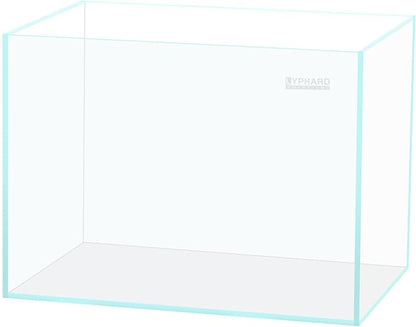 9.5 Gallon Rimless Aquarium, Ultra Clear Glass Low Iron Small Fish Tank for Betta, L15.7×W11.8×H11.8 Inches Thickness 5mm with EVA Foam Mat Included