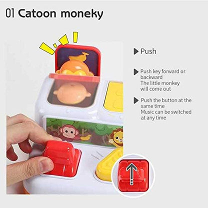 Animal Park Interactive Pop Up Music Toy,Up- Early Education Activity Center Toy, Ages 7 8 9 10 11 12 Months and up Infant Toddlers Toys.