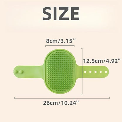 4-Pack Silicone Cat Brush Set, Pet Scratcher and Massager – Adjustable Pet Deshedding Brush, Bath Brush for Cats and Dogs, Suitable for Furniture Legs & Corners (4PCS (2 Yellow + 2 Green))