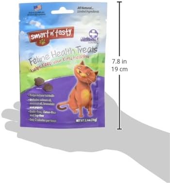 Emerald Pet Feline Health Chews Hairball Support — Natural Grain Free Feline Hairball Control Chews — Hairball Control Cat Supplements for Hairball Prevention and Elimination — Made in USA, 2.5 oz