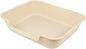 1 Pack of Extra Large Cat Litter Box (ABS Material), Low Entry Senior Litter Pen for Geriatric Kitty Big Cats, Jumbo Pet Safe Litter Boxes Tray for Pets Potty (Beach Sand, 24" L x 20" W)
