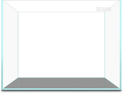 15 Gallon Rimless Aquarium, Ultra Clear Glass Low Iron Rectangular Fish Tank L19.6×W13×H13.8 Inches Thickness 6mm with EVA Foam Mat Included