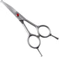 4.5" Curved Dog Scissors for Grooming Face and Paws with Safety Round Tip for Small Dogs Face Paw Ears Trimmer Professional Small Cat Grooming Shears (4.5" Curved, Gray)