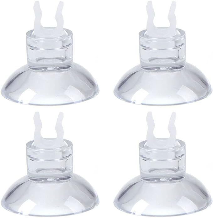ALEGI 4pcs Large Aquarium Sponge Filter with Suction Cups, Check Valves for Breeding Fry Betta Shrimp Fish Tank (Medium for 20-50 Gal 4 Pcs)
