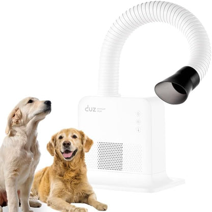 DUZ V2Pro Advanced & Energy-Efficient Pet Grooming Dryer: Powerful Airflow, Low Wattage, Hands-Free Operation, Quiet & Stress-Free Grooming Solution, Ideal for All Coats