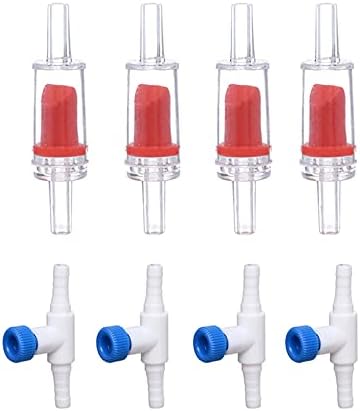 ALEGI 4pcs Large Aquarium Sponge Filter with Suction Cups, Check Valves for Breeding Fry Betta Shrimp Fish Tank (X-Large for 40-80 Gal 4 Pcs)