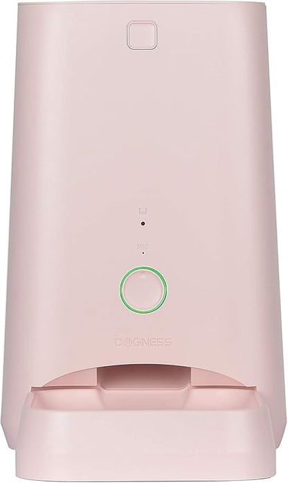 DOGNESS 6L Smart Feeder, Wi-Fi Enabled Pet Feeder for Cat and Dog, Smartphone App for iOS and Android, Portion Control, Fresh Lock System Auto Food Dispenser Pink