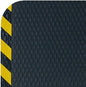 American Floor Mats Hog Heaven Premium 7/8" Black & Yellow Border 3' x 10' Nitrile Backed Anti-Fatigue Comfort Mat