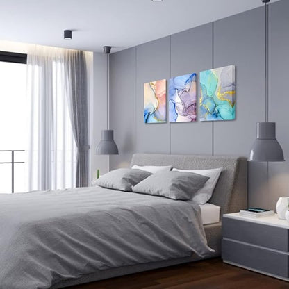 Abstract Wall Decor For Living Room Large Size Canvas Wall Art Paintings For Bedroom Colorful Color Abstract Wall Artworks Pictures For Office Decor Bathroom Home Decorations Art 3 Piece 20x28