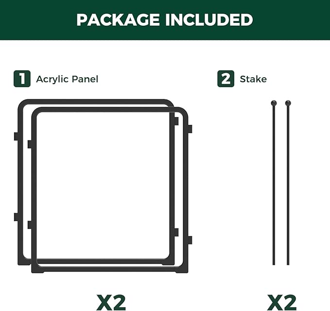 FXW Homeplus Unleashed Indoor Dog Playpen - Stress-Free and Safe Play, Heavy Duty 24 Inch 2 Acrylic Panels Dog Pen for Puppy and Small Dogs, Black│Patented