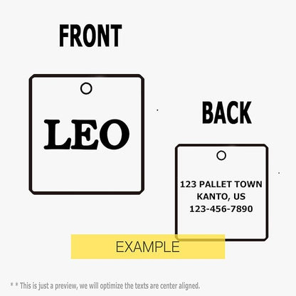 316 Surgical Grade Stainless Steel Personalized Dog & Cat ID Tags - Made with Three Thousand Love for Our Fur-Baby - Original Funny Shapes Bat, Engraved Name or Text for Pet Collar Accessories