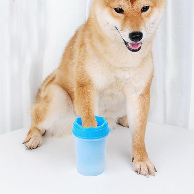 Dog Paw Cleaner Cup - Silicone Bristle Pet Paw Washer for Small, Medium, and Large Dogs & Cats | Easy-to-Use, Mess-Free Paw Cleaning Tool for Muddy Paws