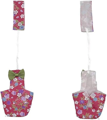 2 PCS Star Parrot Clothes for Birds Red&Balck Reusable Canary Birds Boutique Flyper Adjustable Bird Diape