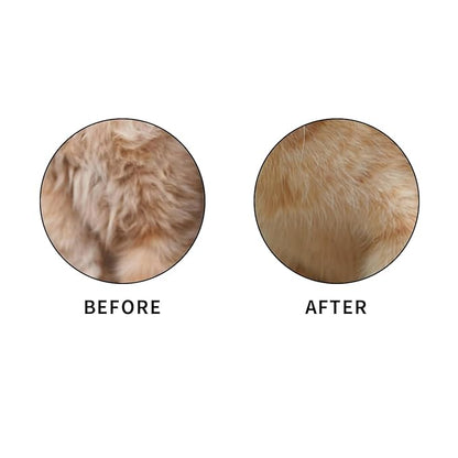 2PCS Cat Comb Dog Hair Comb，Pet Grooming Cleaning Comb，Pet Hair Removal Tool with Release Button