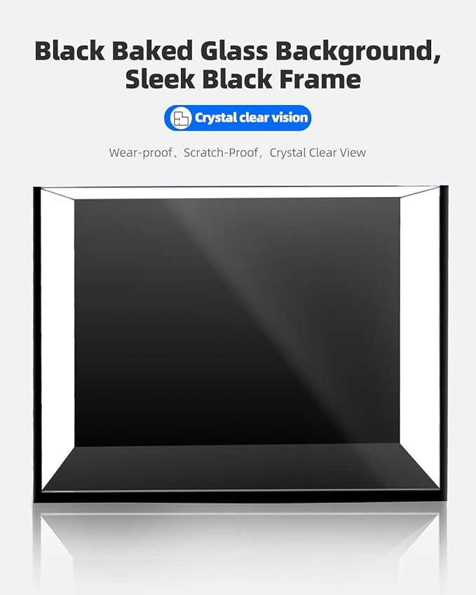 5 Gallon Clear Glass Fish Tank, Easy to Maintain Small Aquariumfor Betta, Goldfish, Snail,Shrimp and Aquatic Planting