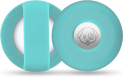 Airtag Holder for Dog Collar, Cibaabo Silicone Air Tag Case Cover Compatible with Apple Airtags for 0.8-1.2inch Cat Pet Collar Harness Loop