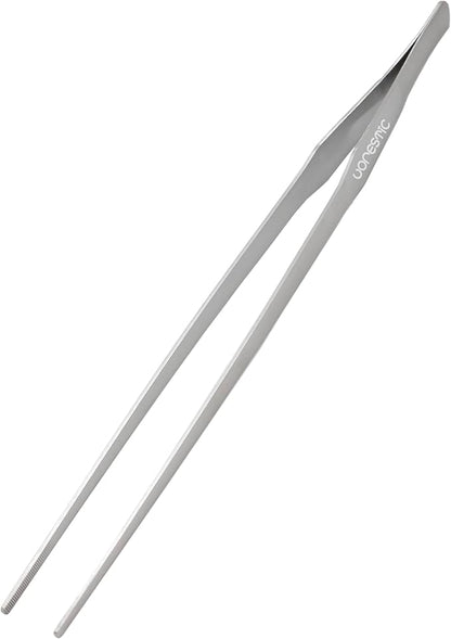 1PC Straight Aquarium Tweezers, 15" Long Tweezers for Terrarium, Stainless Steel Aquascape Tool for Planting Aquarium Plants, and Aquarium Maintenance
